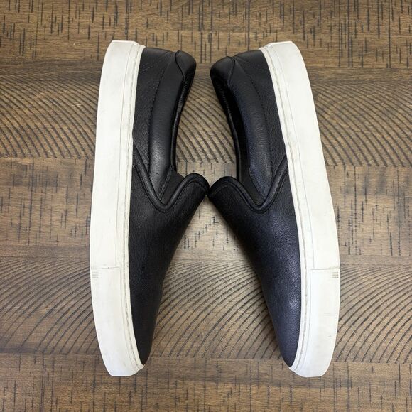 Diemme Garda Slip On Leather Low Top Sneakers Men US 10 Black Shoes EU 43